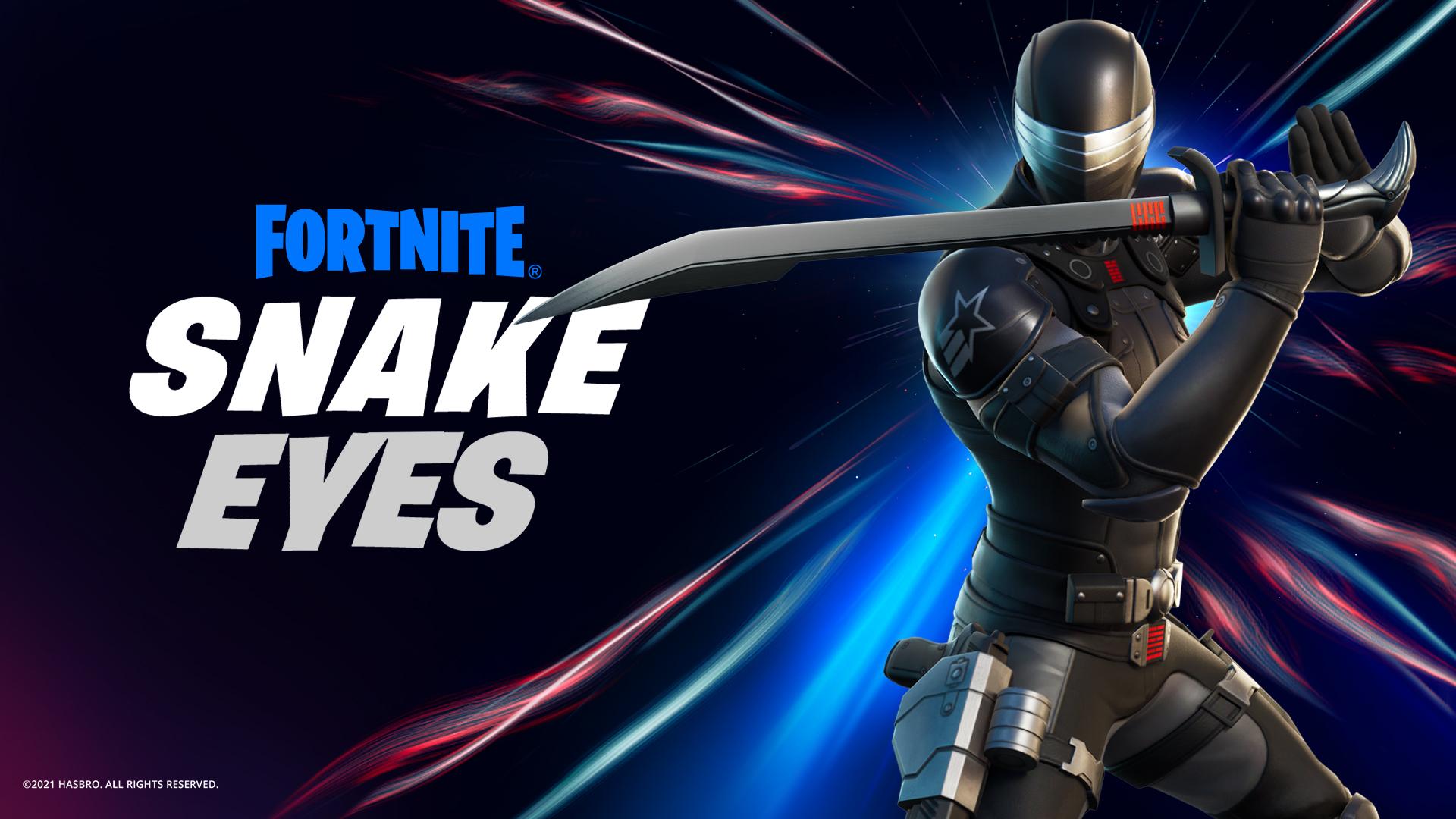 Snake Eyes Katana Pickaxe Fortnite Gameplay (Swing Test) 