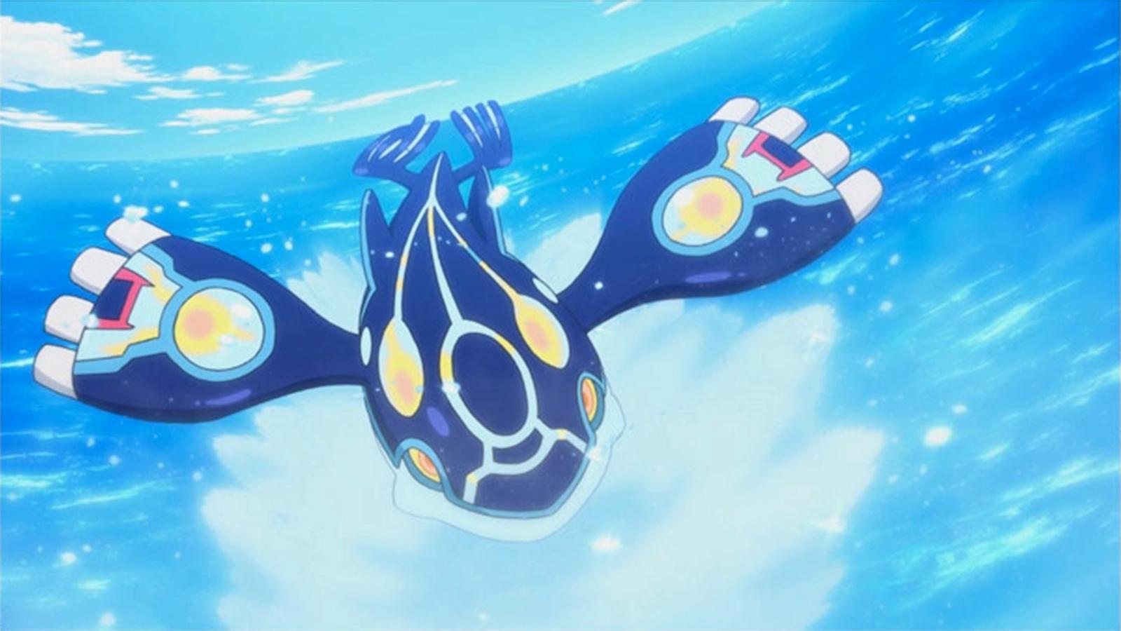 The Water-type Kyogre in the Pokemon anime