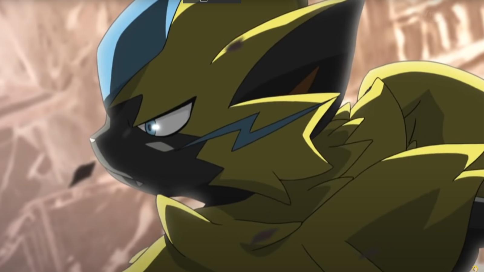 Zeraora fight with Ash Ketchum in Pokemon