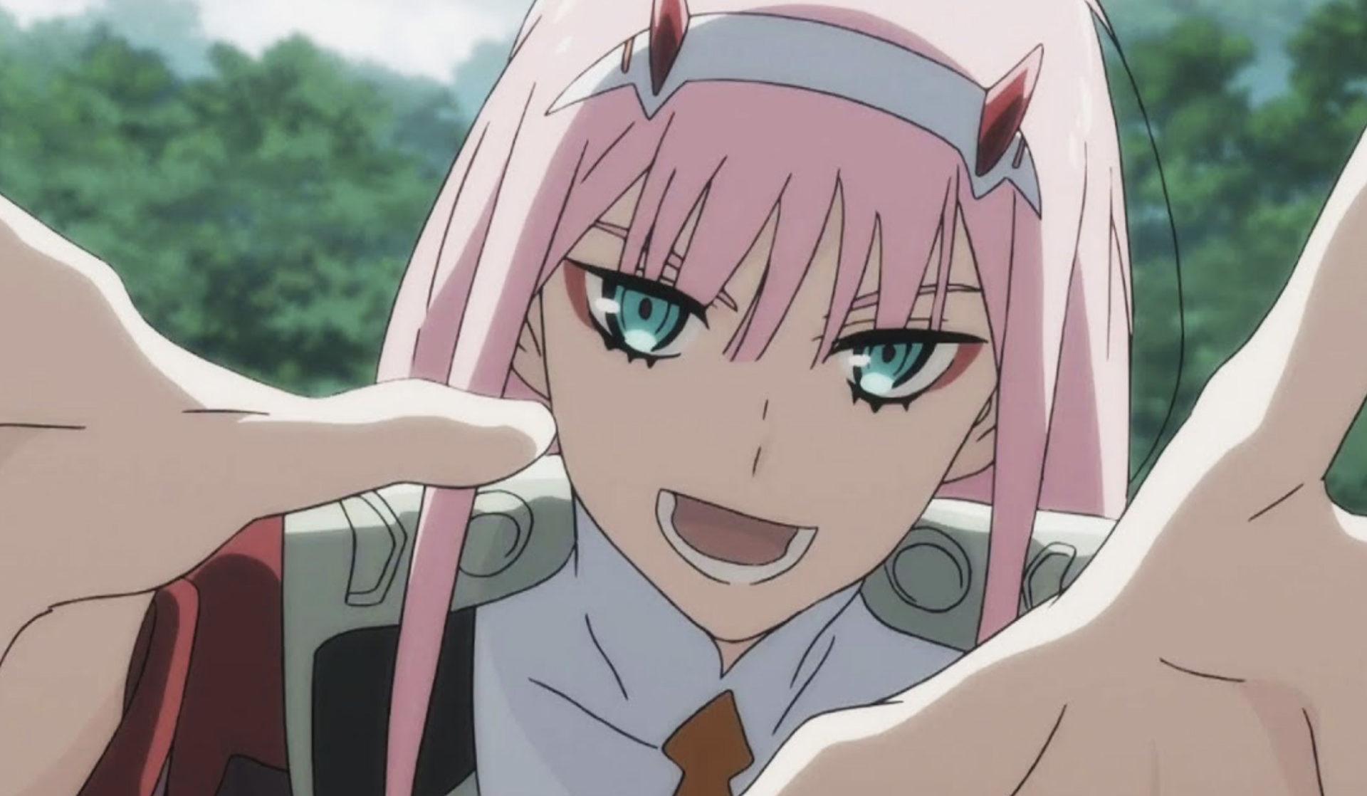 Screenshot of Darling in the Franxx anime protagonist Zero Two.