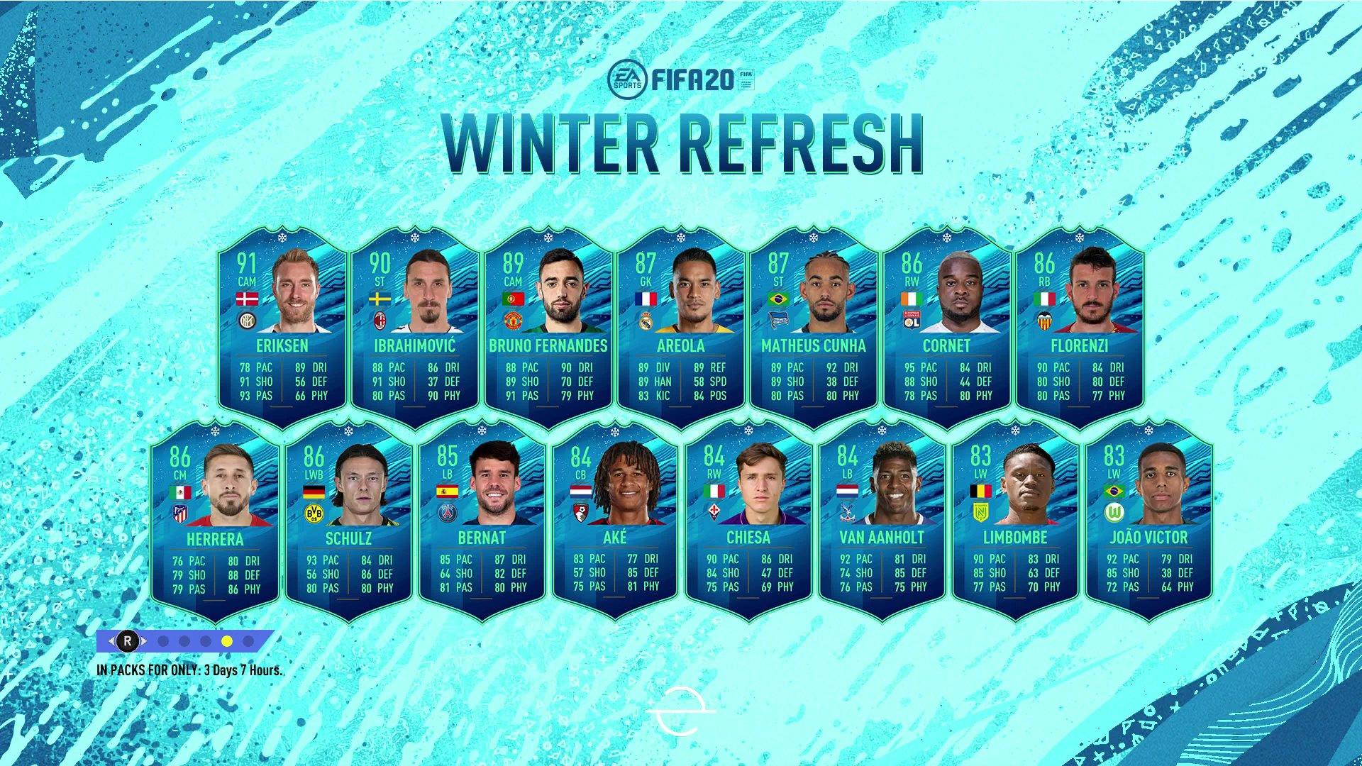 fifa 20 winter refresh team