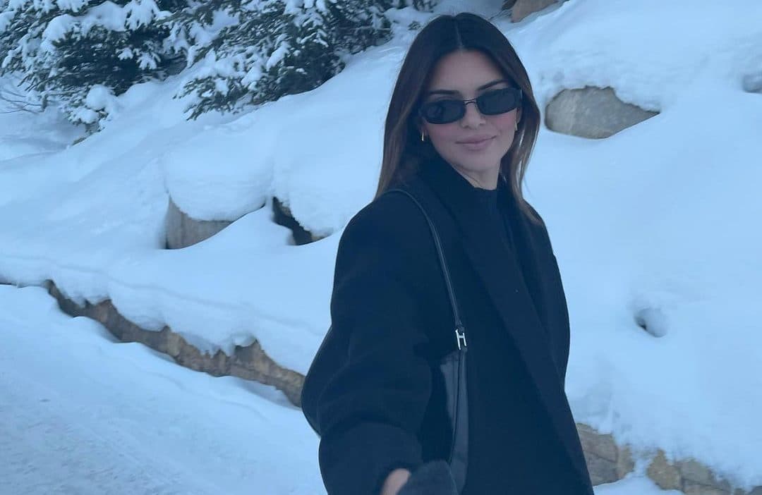 Kendall Jenner in snow