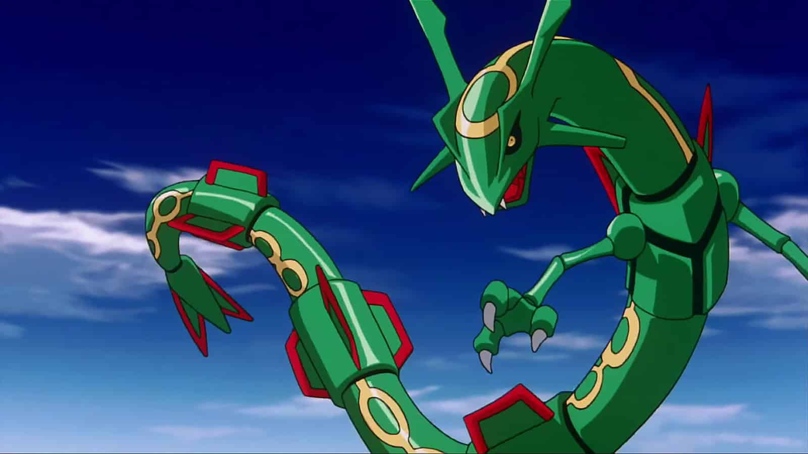 Rayquaza from the Pokemon anime