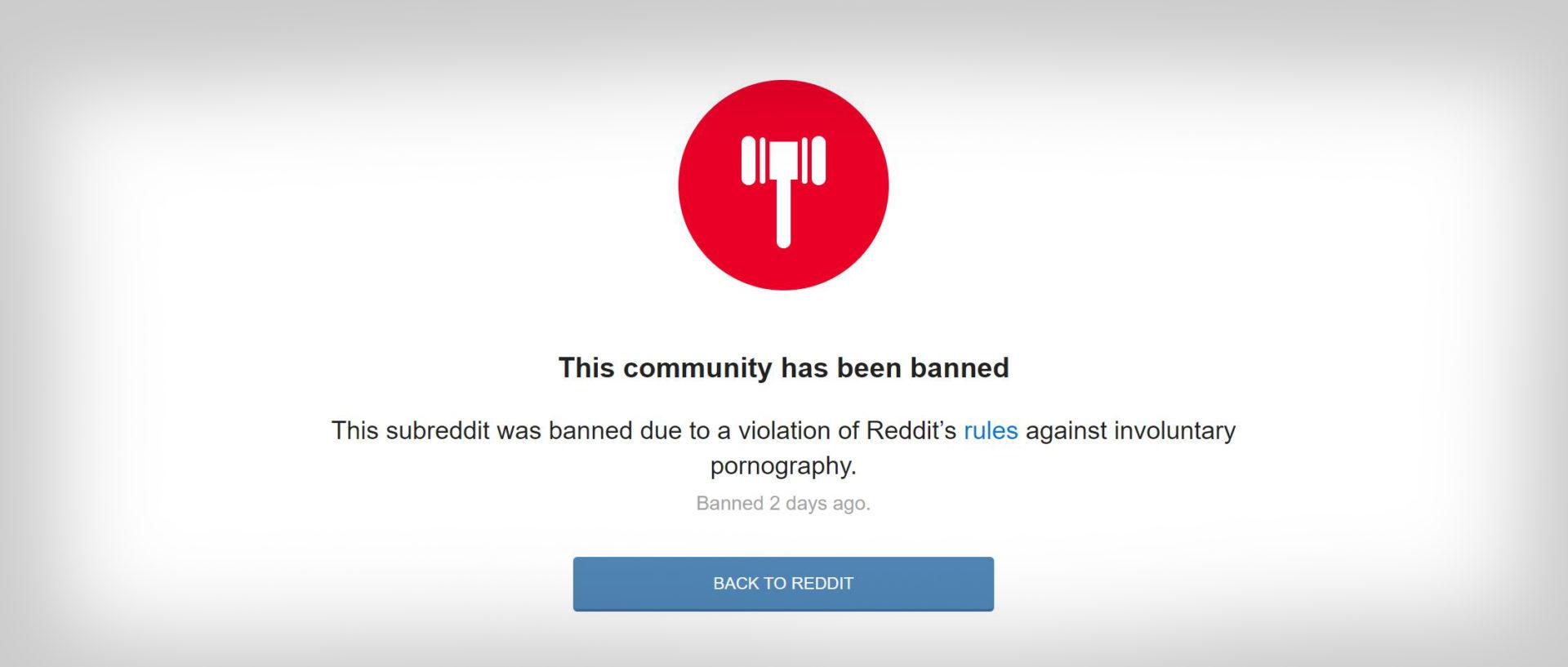Banned Subreddit
