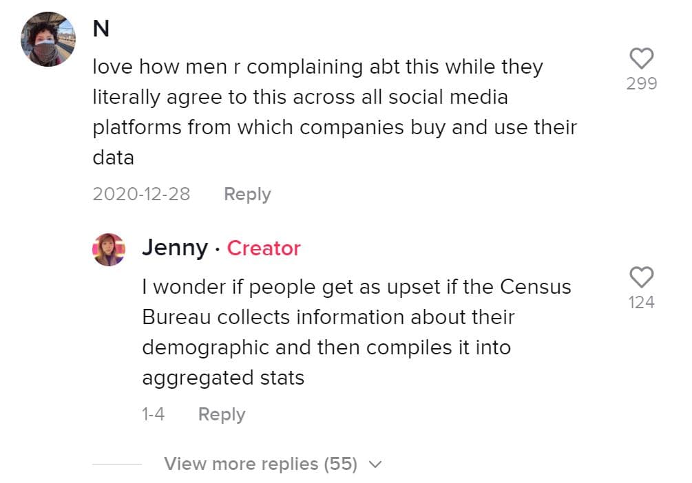 Jenny hits back at critical comments about her database.