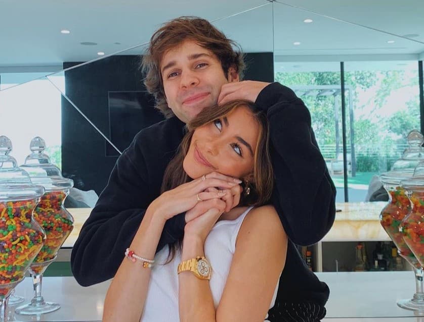 Madison Beer and David Dobrik in an Instagram picture
