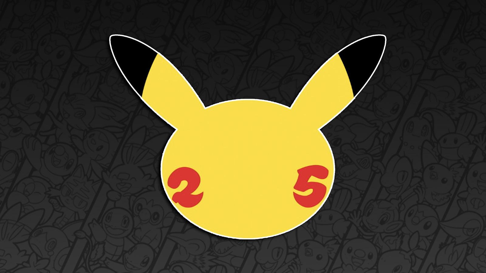 Screenshot of Pokemon 25th anniversary logo.