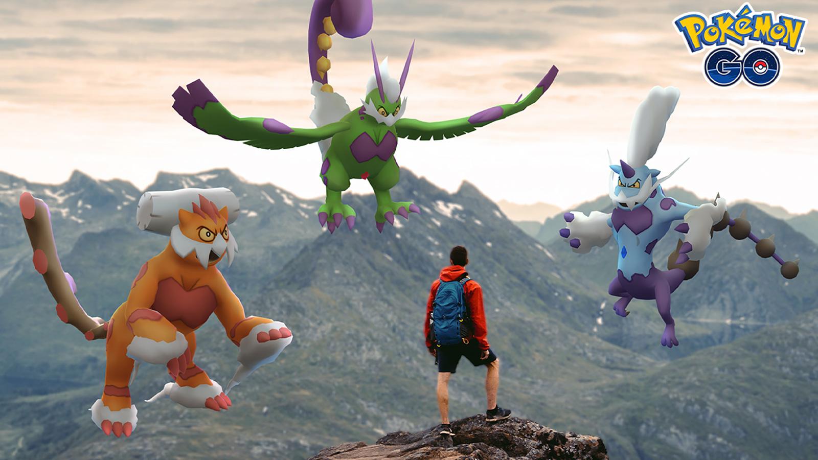 Screenshot of Forces of Nature Legendaries in Pokemon Go.