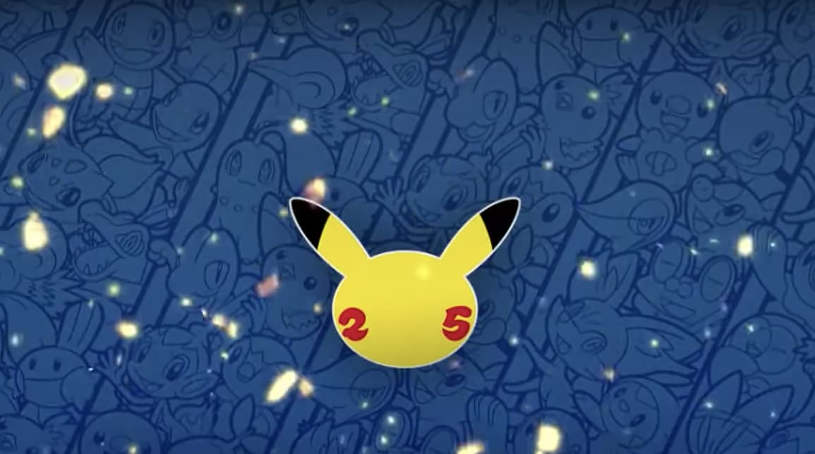 Screenshot of Pokemon 25 promotional.