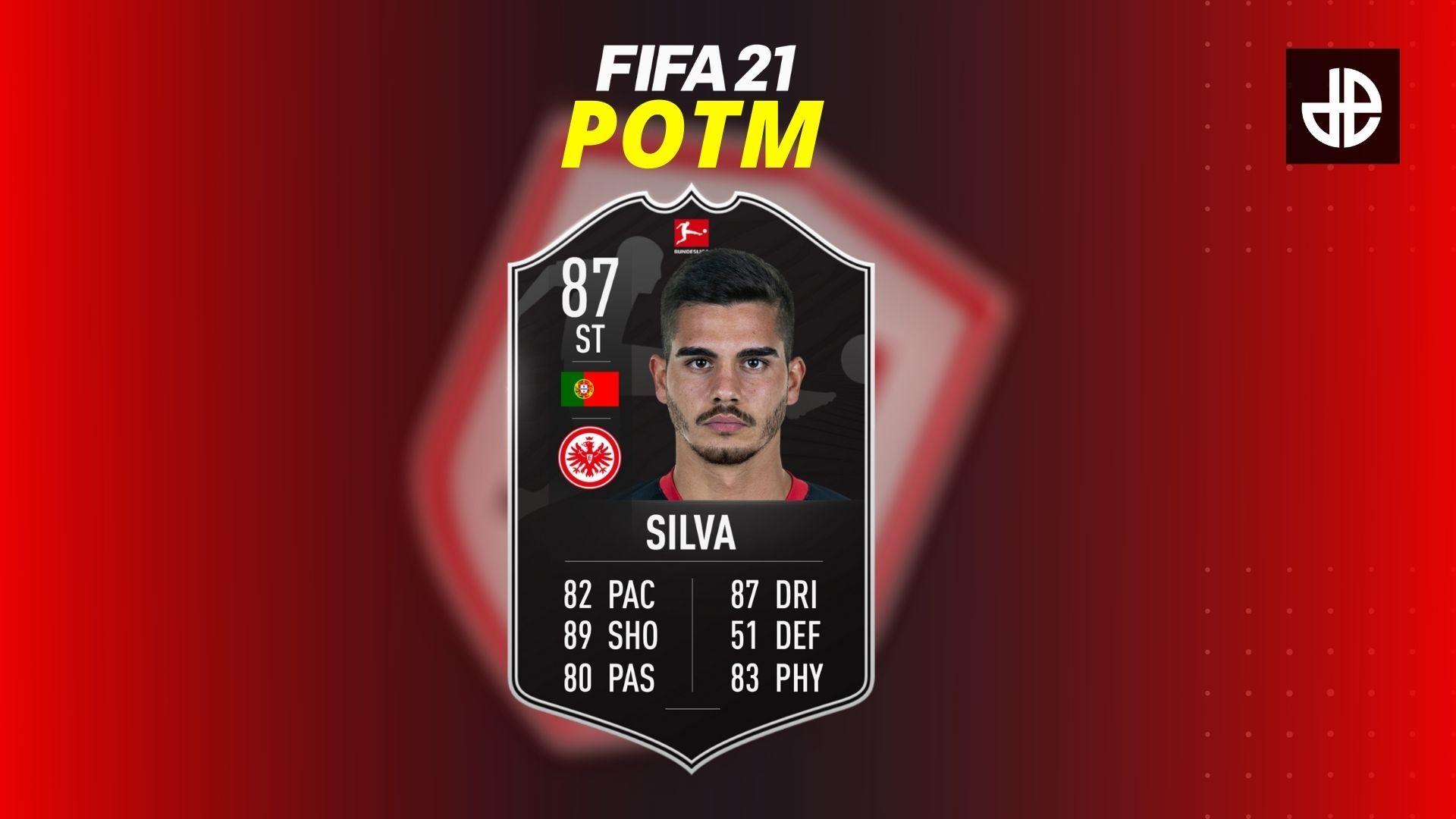 Andre Silva POTM card in FIFA 21