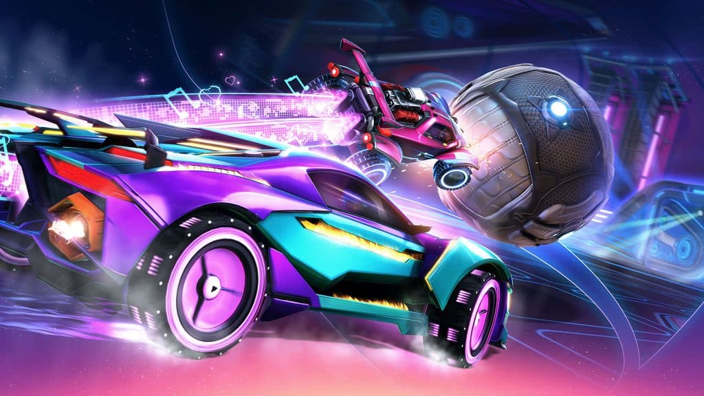 Rocket League neon cars