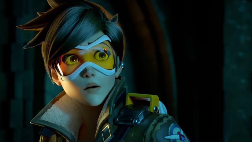 Tracer looks on in shock