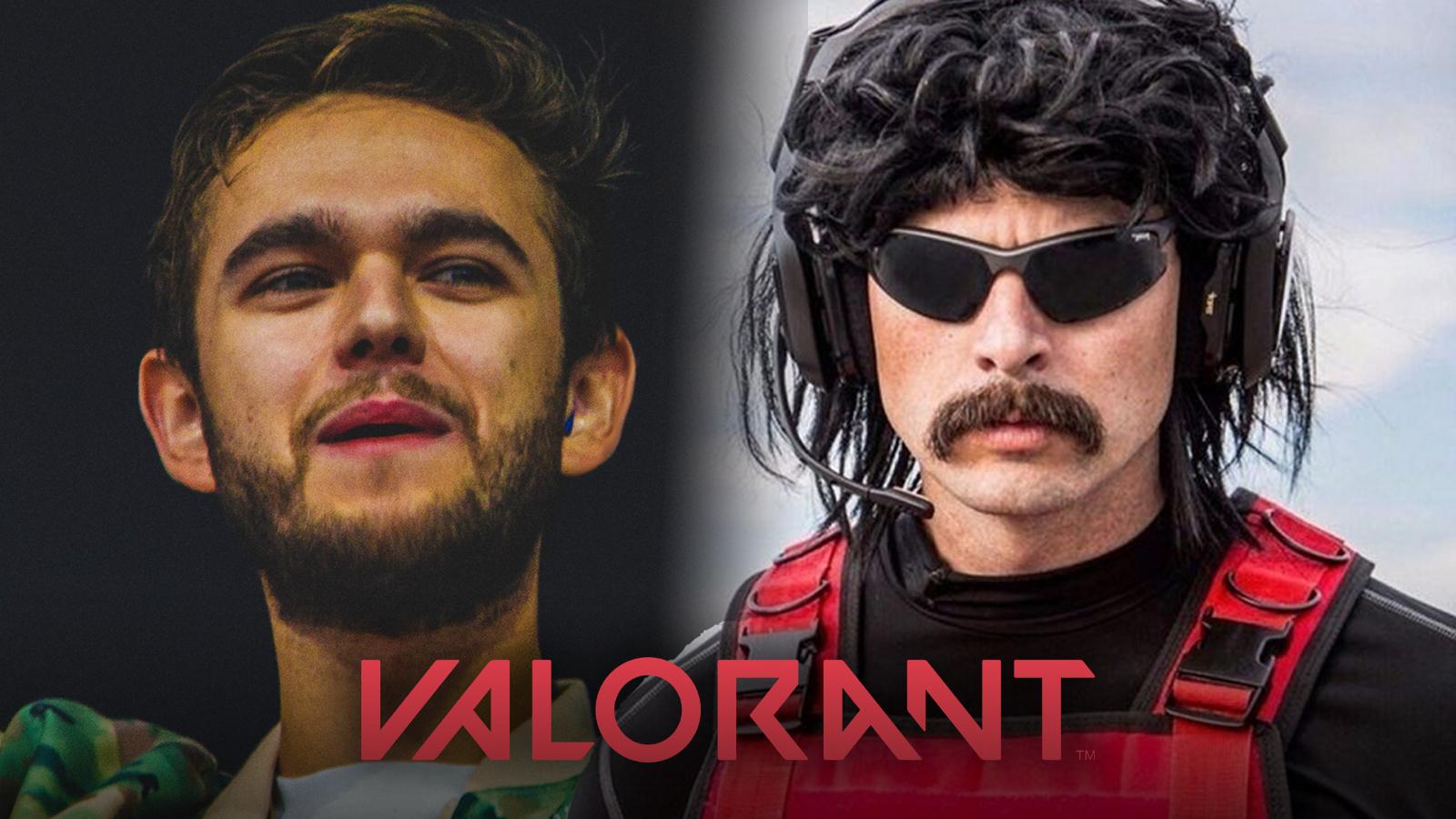 Zedd and Dr Disrespect playing Valorant