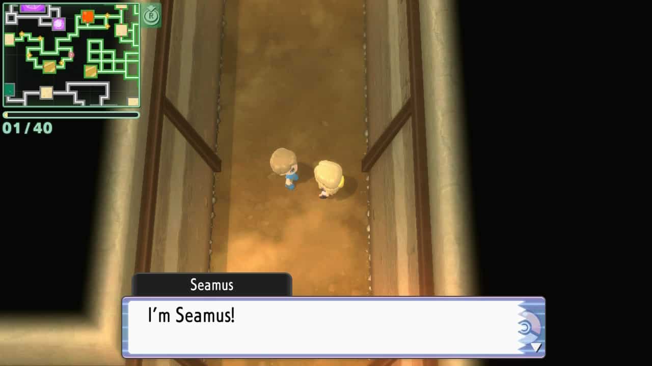 Pokemon Brilliant Diamond & Shining Pearl talking to Grand Underground NPC