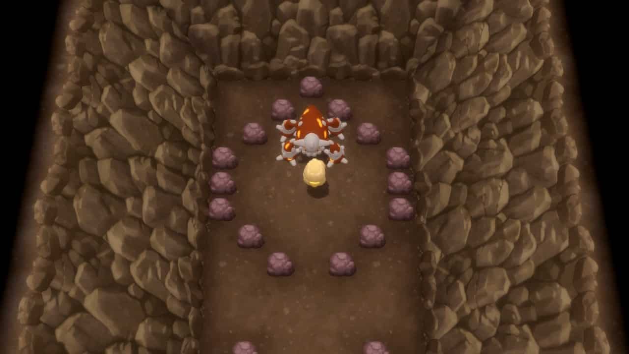 Pokemon Brilliant Diamond & Shining Pearl Heatran Spawn screenshot