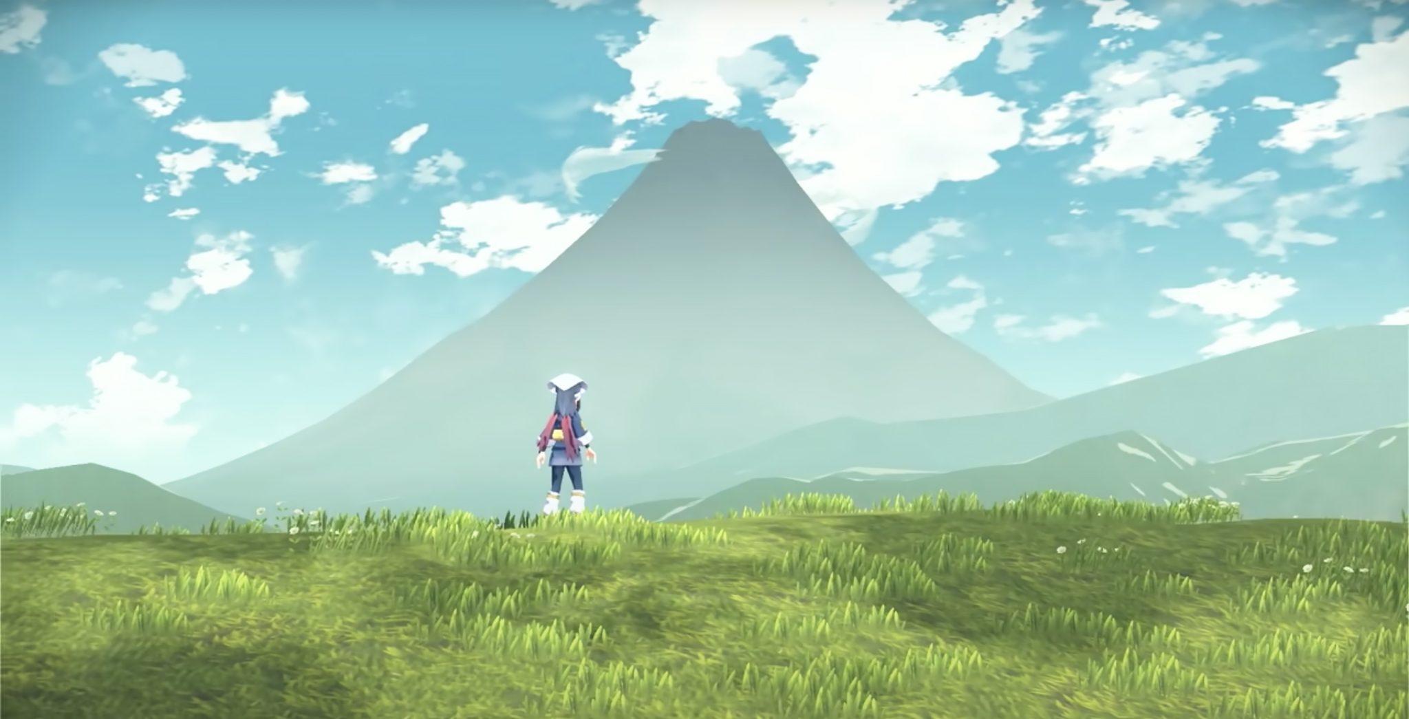 Screenshot of Mt Coronet in Pokemon Legends Arceus trailer.