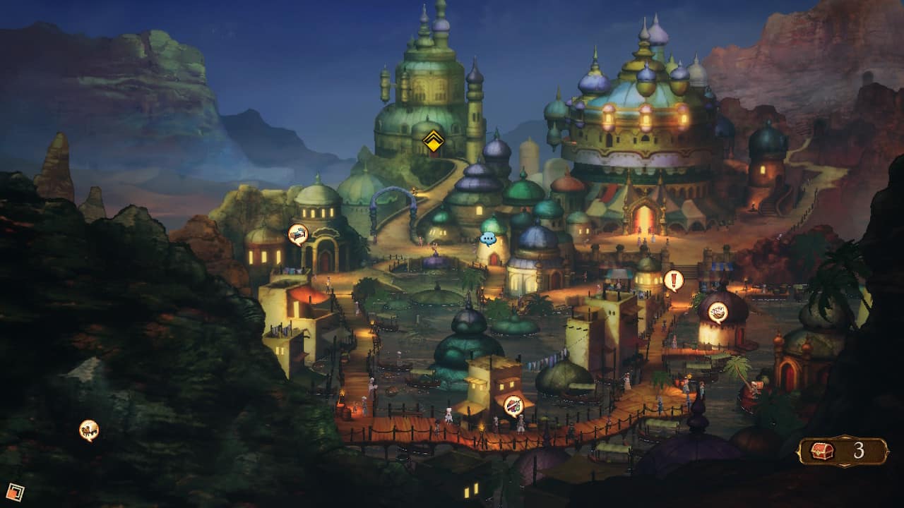 Bravely Default 2 town