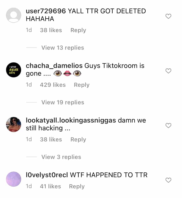 Fans wondered what happened to TikTok Room