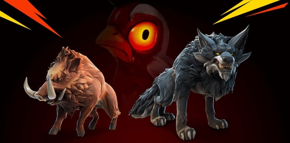 Fortnite Season 6 Animals Boar Wolf Chicken
