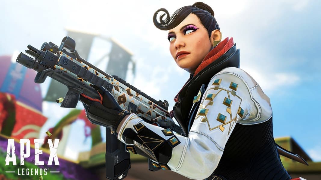 Apex Legends Wraith character holding a weapon