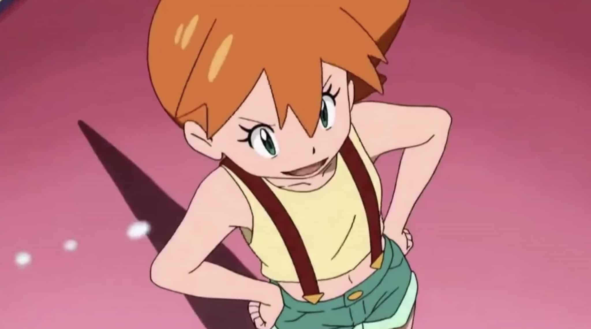 Screenshot of Misty from Pokemon Sun and Moon anime.