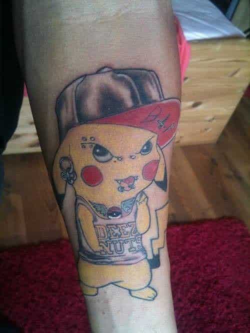 worst Pikachu tattoo ever pokemon