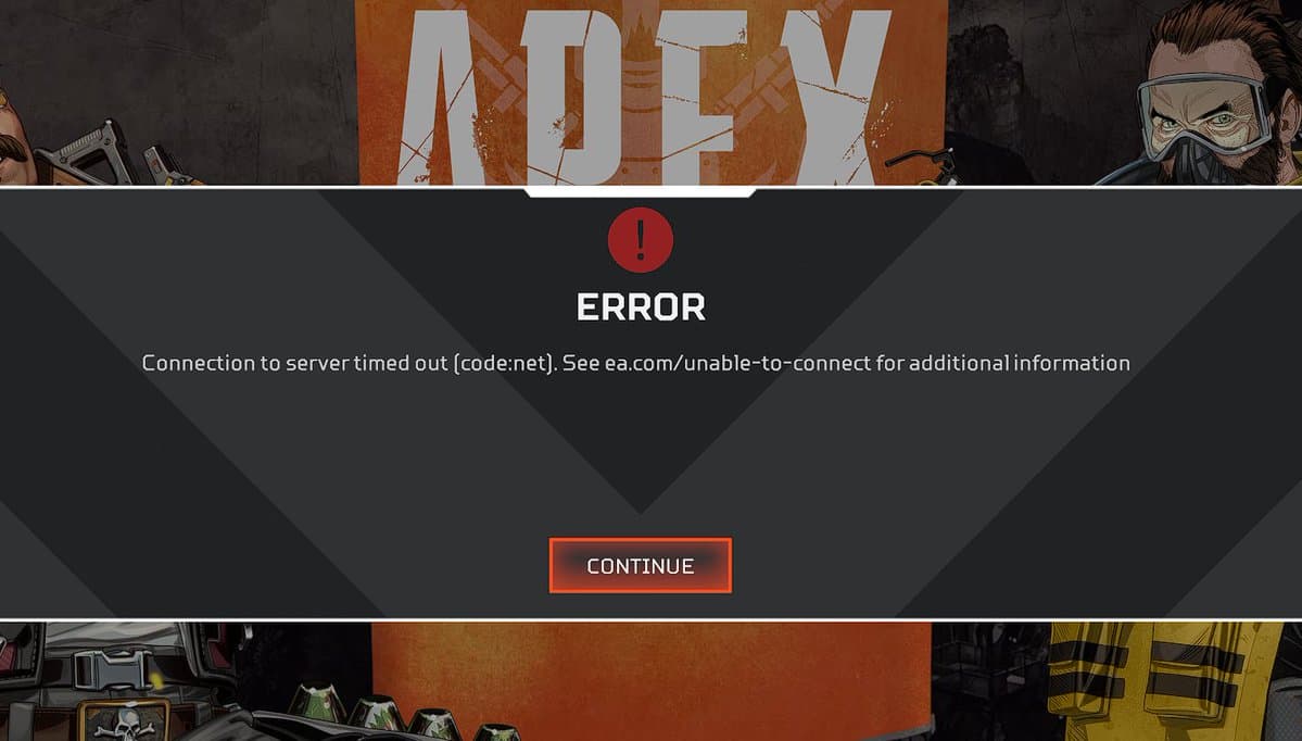 code net error in Apex Legends