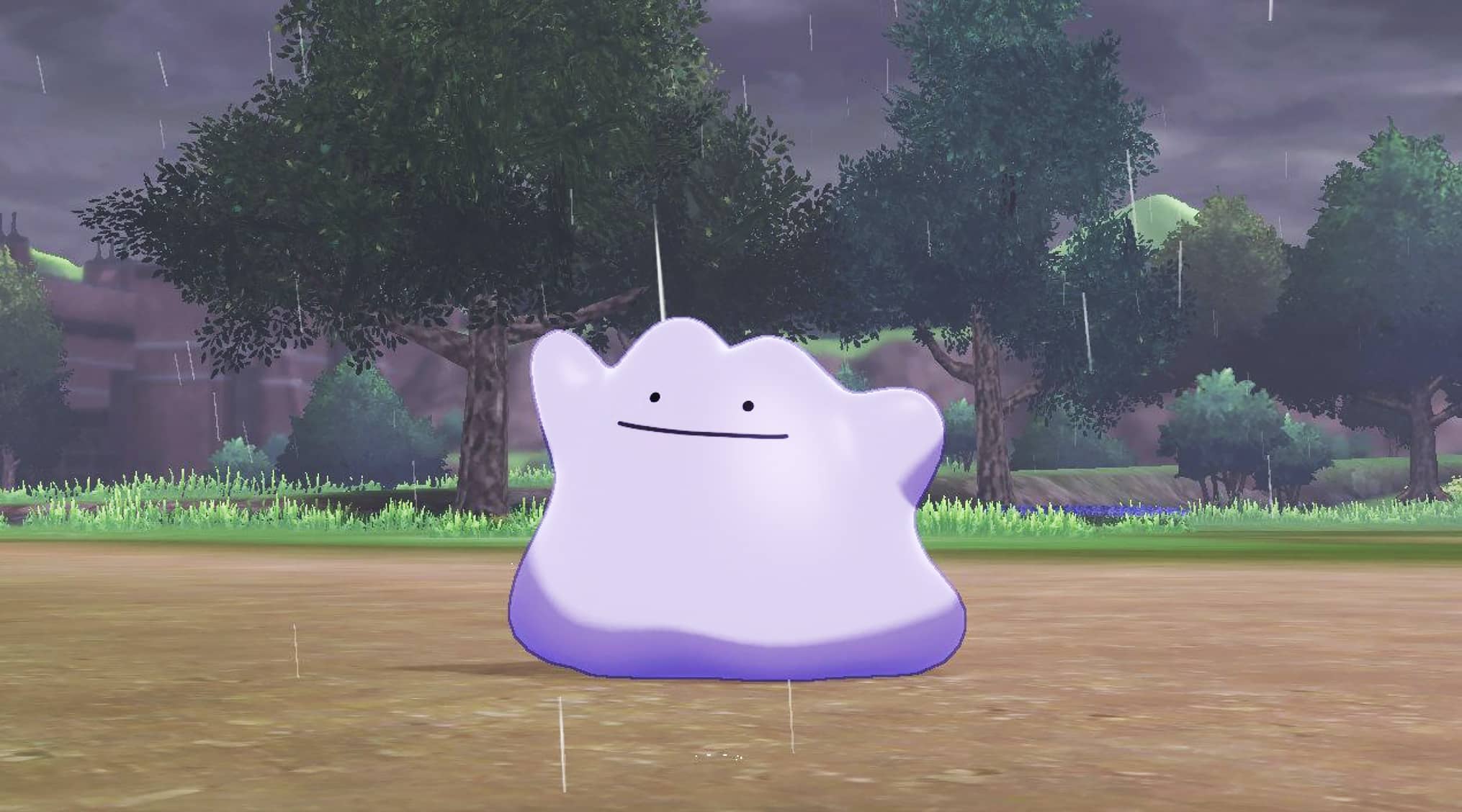 Screenshot of Ditto from Pokemon Sword and Shield.