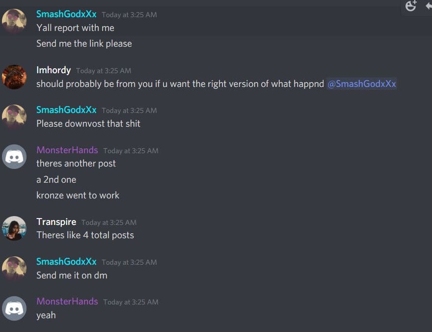 Streamer messages on discord