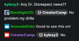 Twitch responds to Dr Disrespect ban question.
