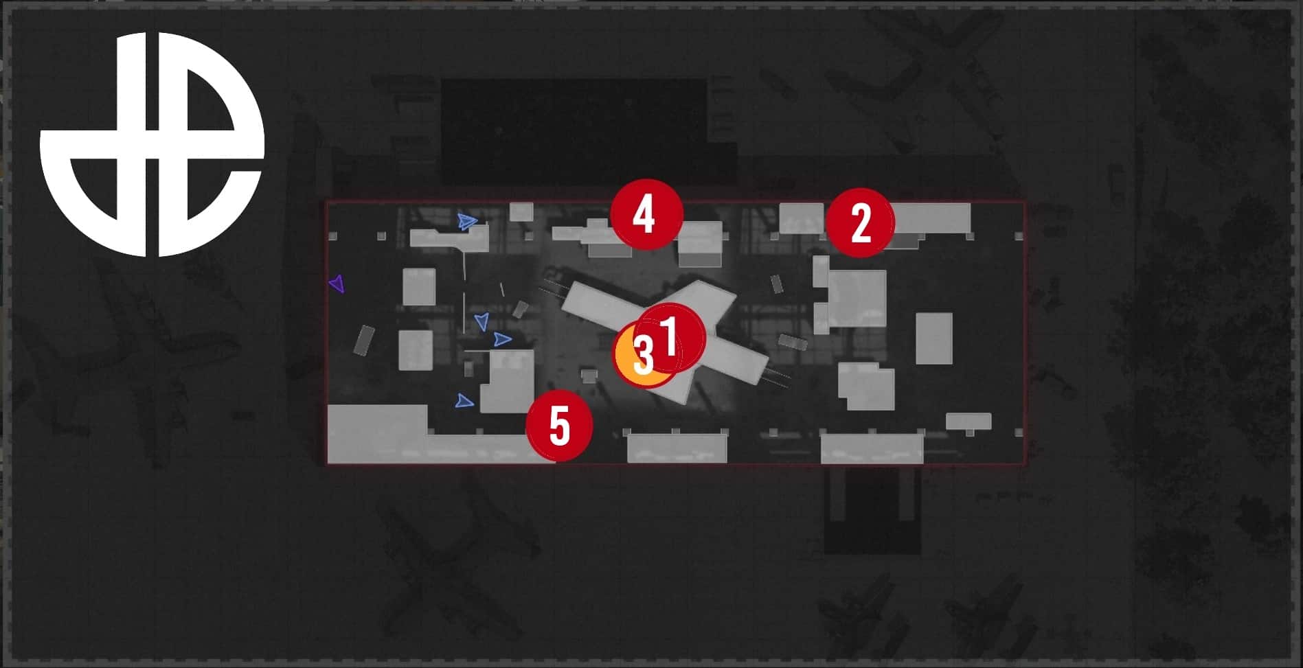 All Hardpoint locations on Checkmate in Black Ops Cold War