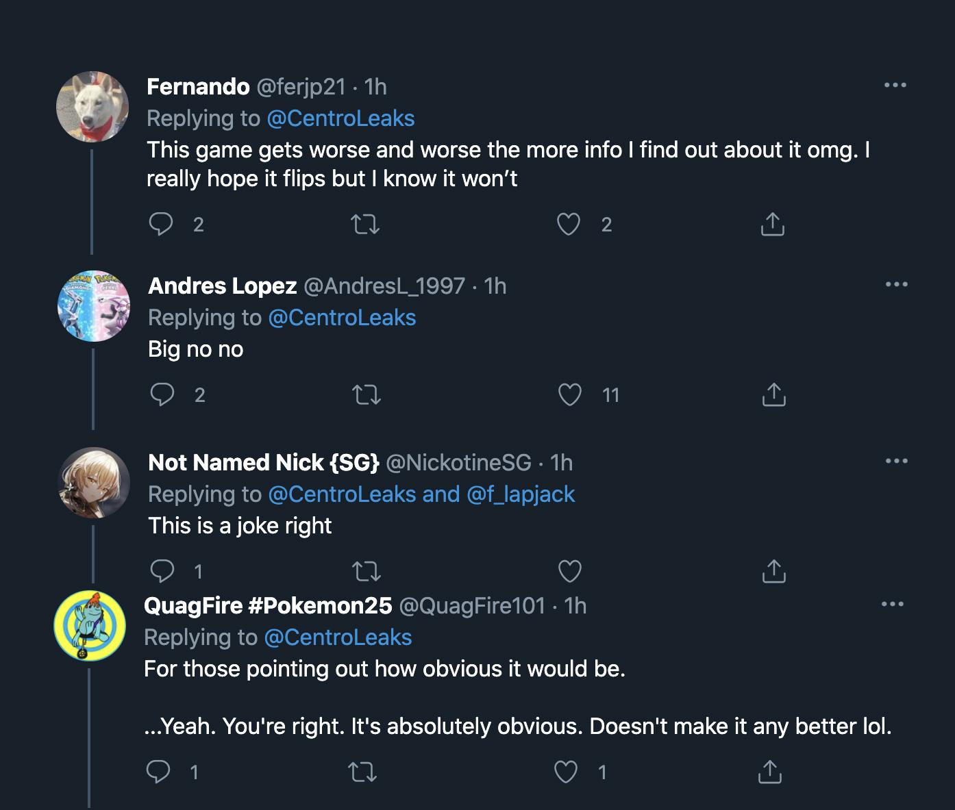 Screenshot of Pokemon fans critical of Unite Battle Pass.