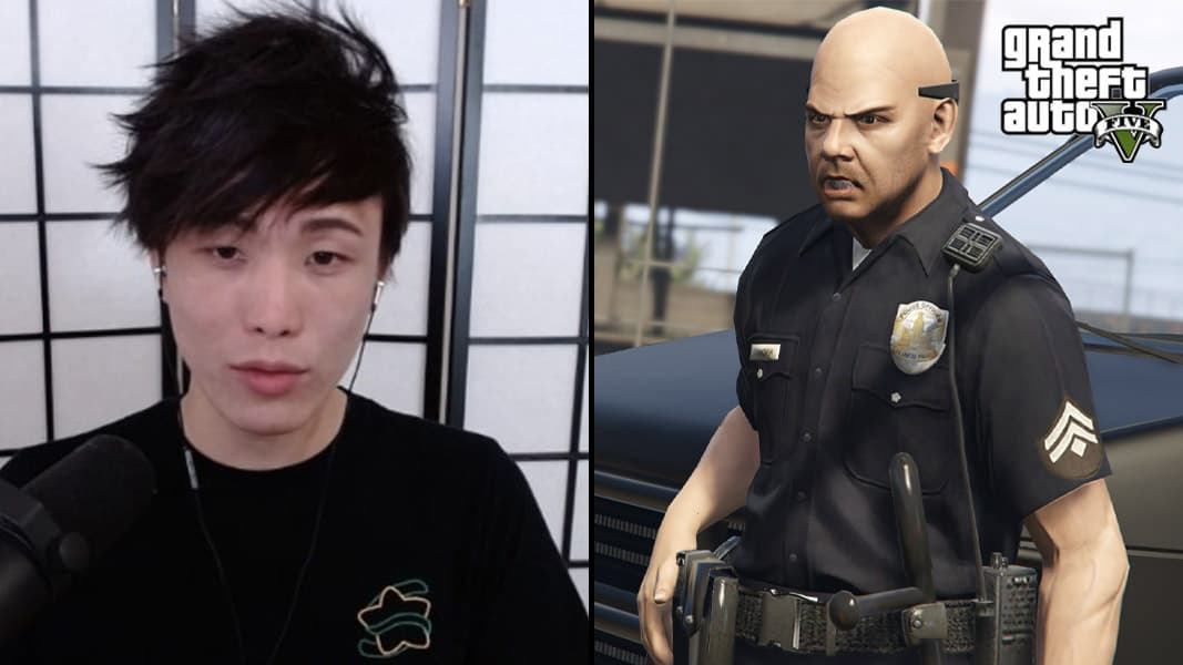 Sykkuno and a GTA v police official