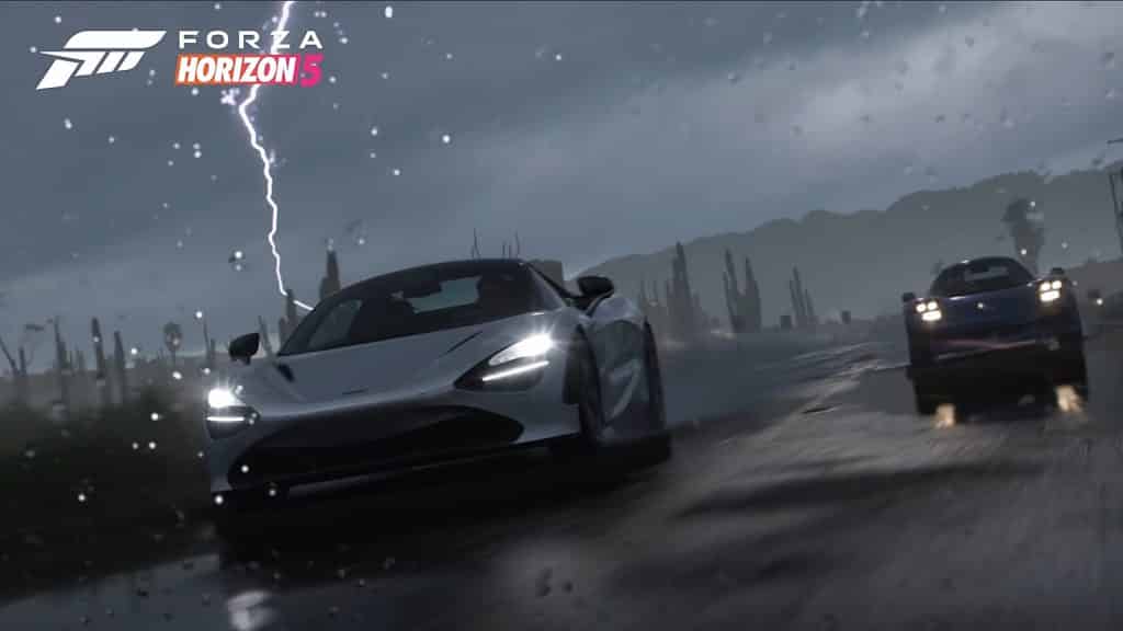 Weather effects in Forza Horizon 5