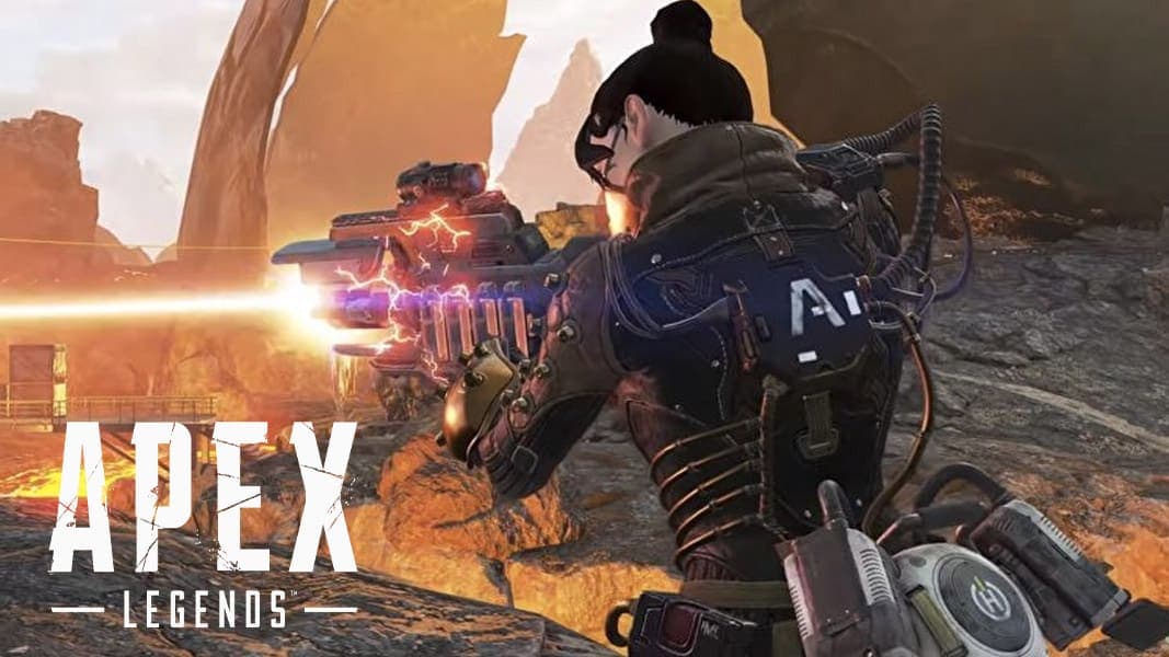Wraith in Apex Legends with a Charge Rifle