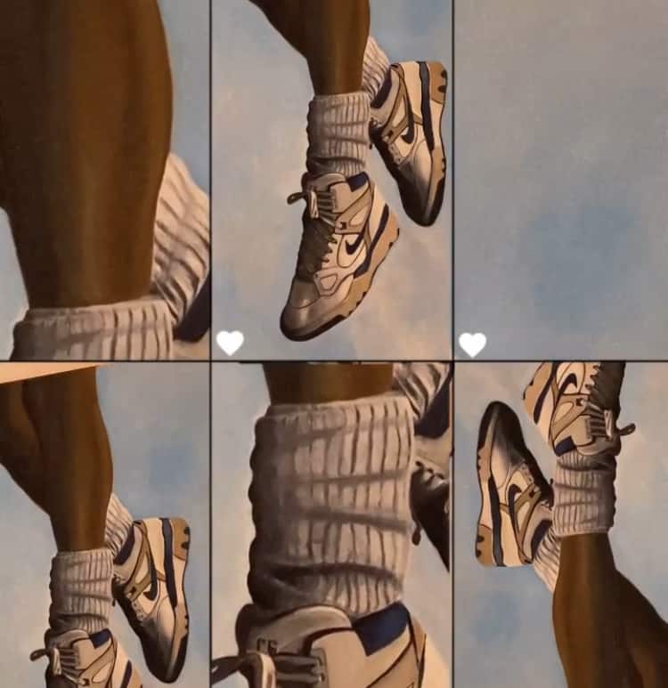 instagram filter Favs collage of nike trainers