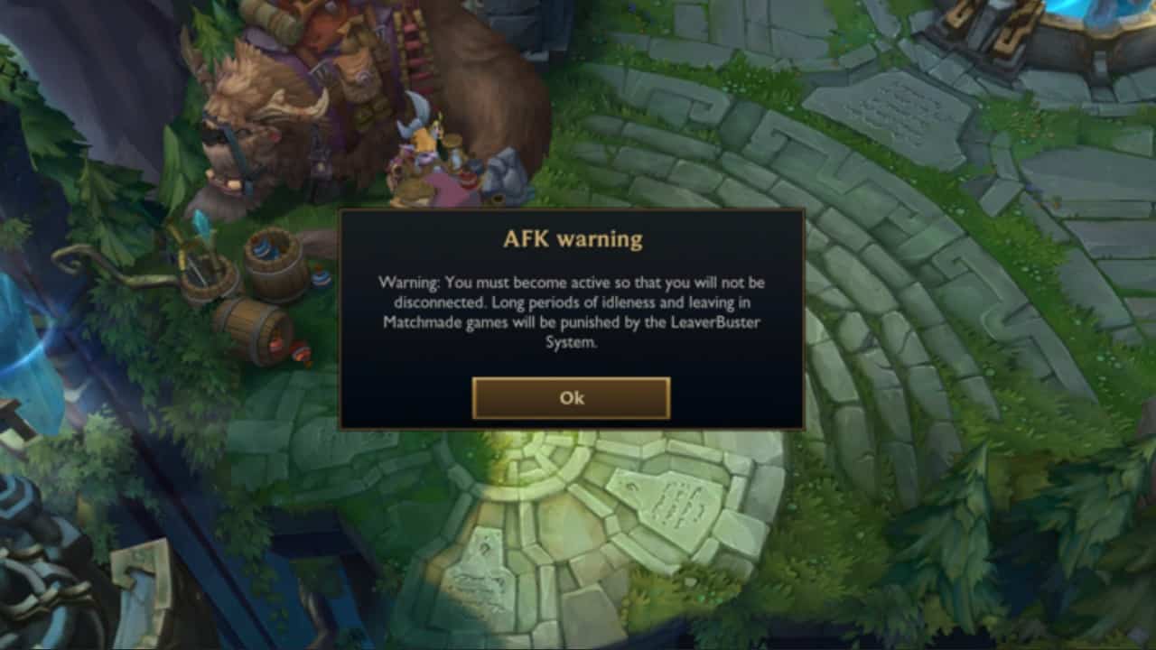 league of legends afk dodging penalty cooldown matchmaking