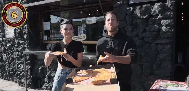Dixie and Dave Portnoy review pizza