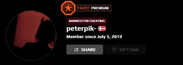 Peterpik banned CSGO