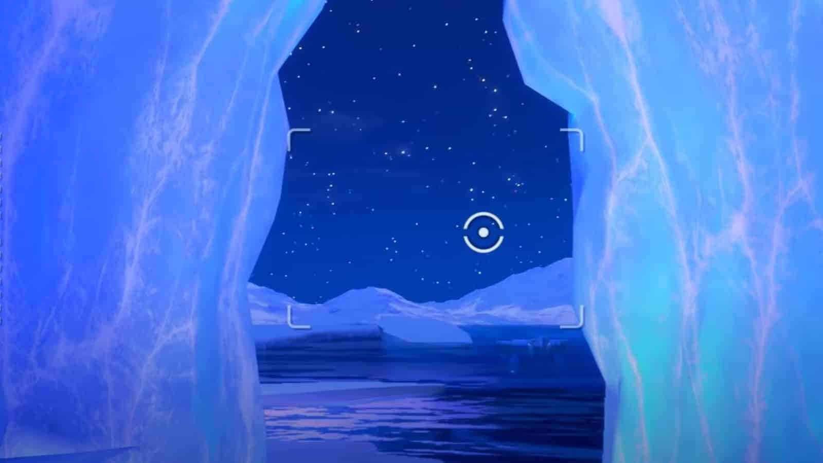 Shivering Snowfields at Night in New Pokemon Snap