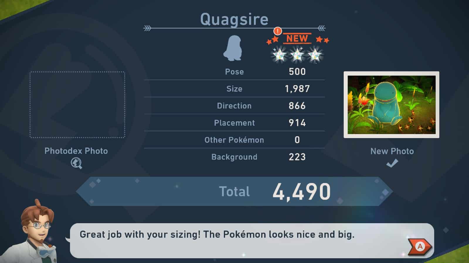 New Pokemon Snap Star Rating