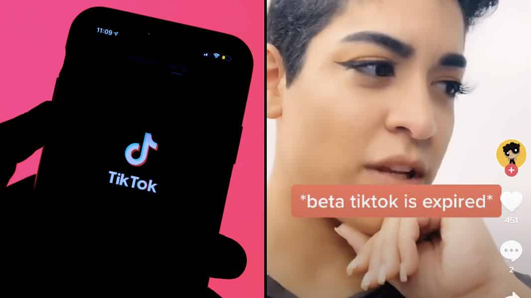 TikTok and the beta has expired message