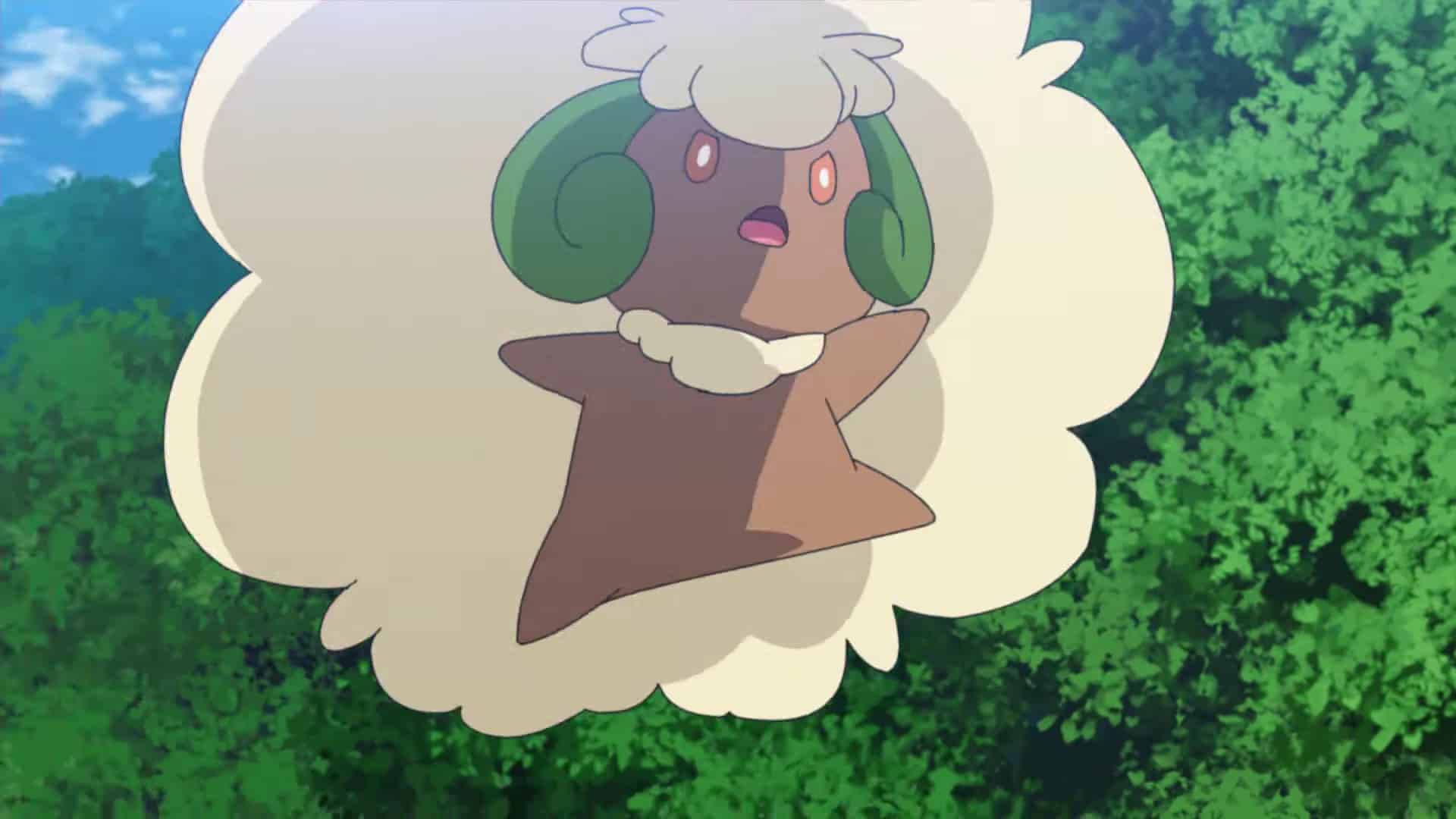 Whimsicott, one of the 'mon evolves with a Sun Stone in Pokemon Go