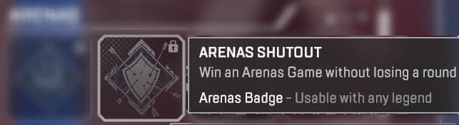 Shutout badge in Apex Legends