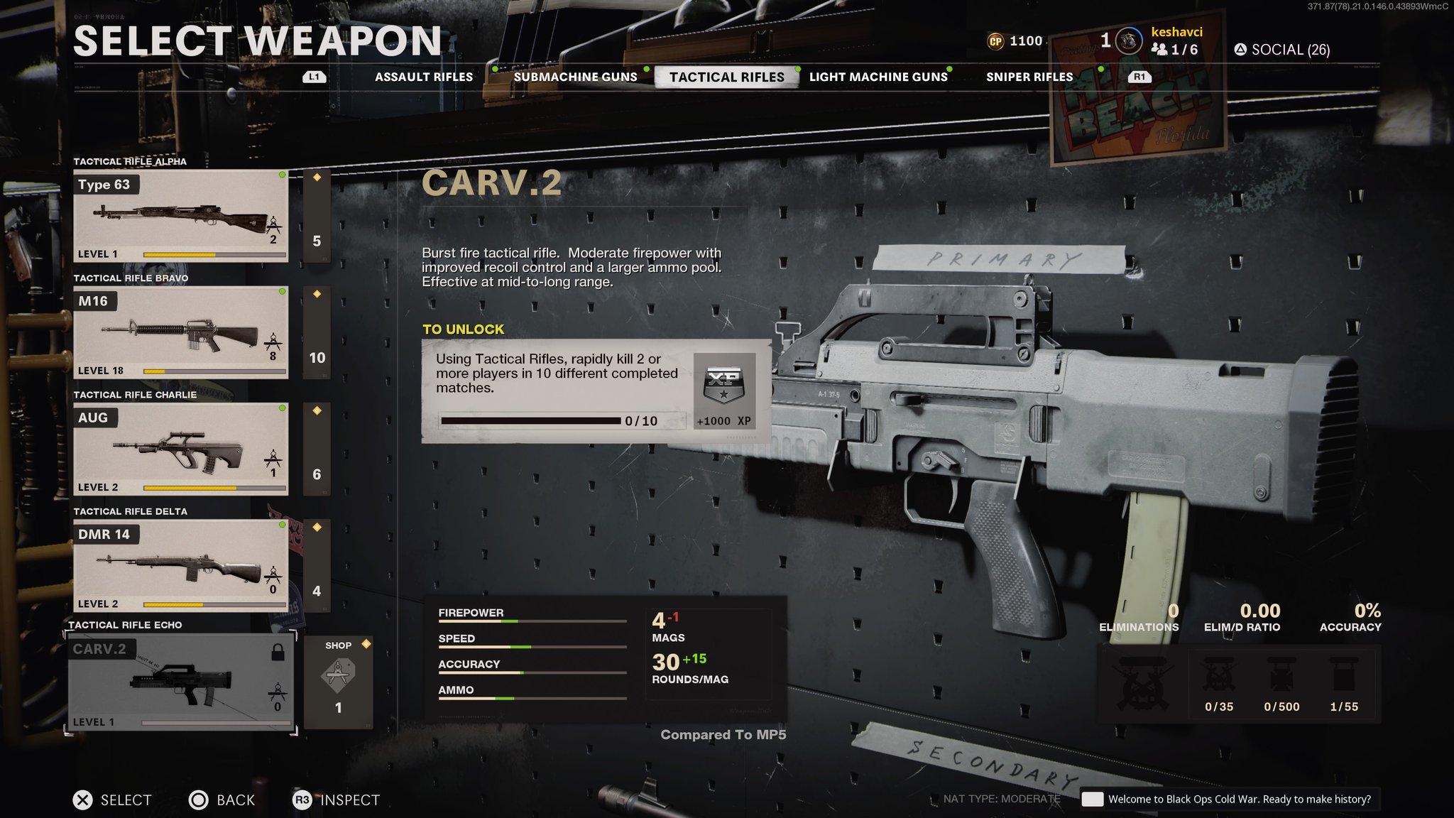 carv2 black ops cold war warzone