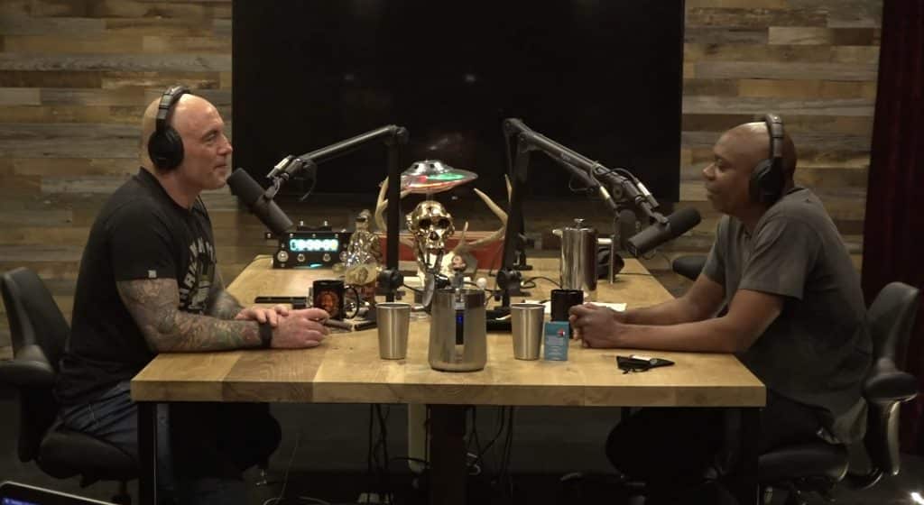 Rogan sits down with Dave Chapelle during JRE podcast