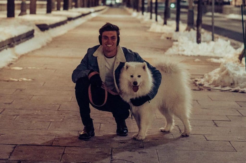 TikToker JauncyDev with his dog