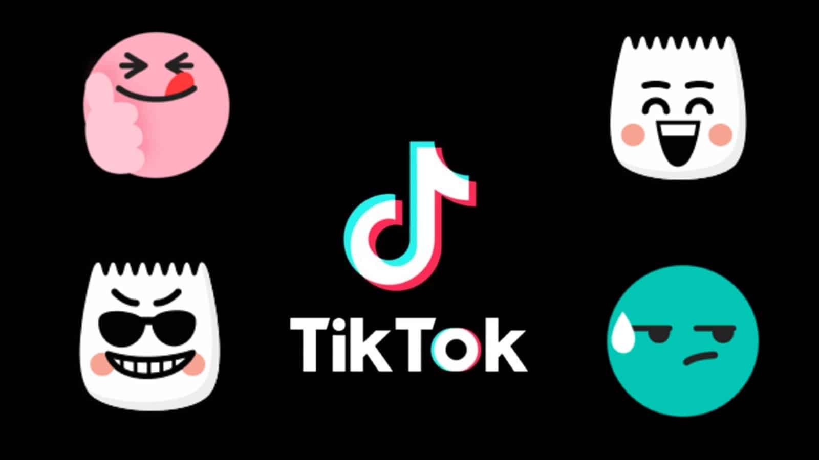 The TikTok logo with secret emojis