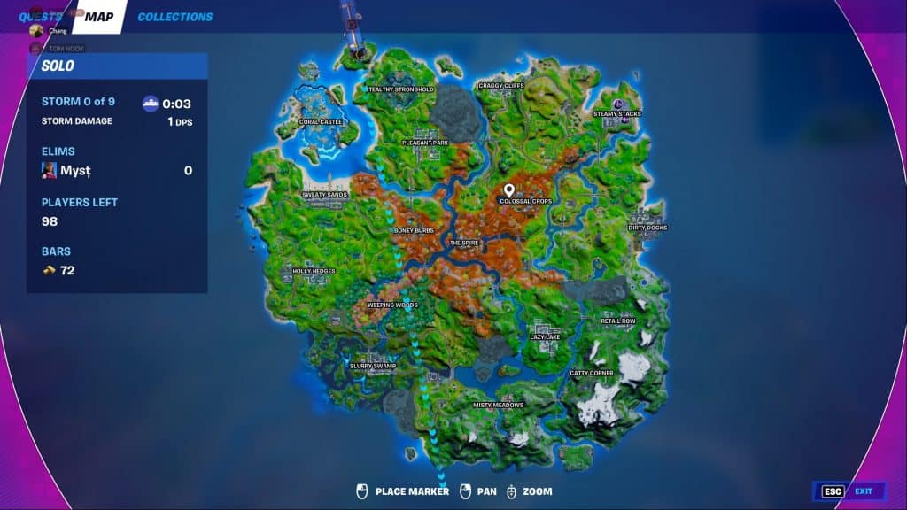 current fortnite map 