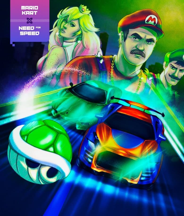 Mario Kart Need for Speed